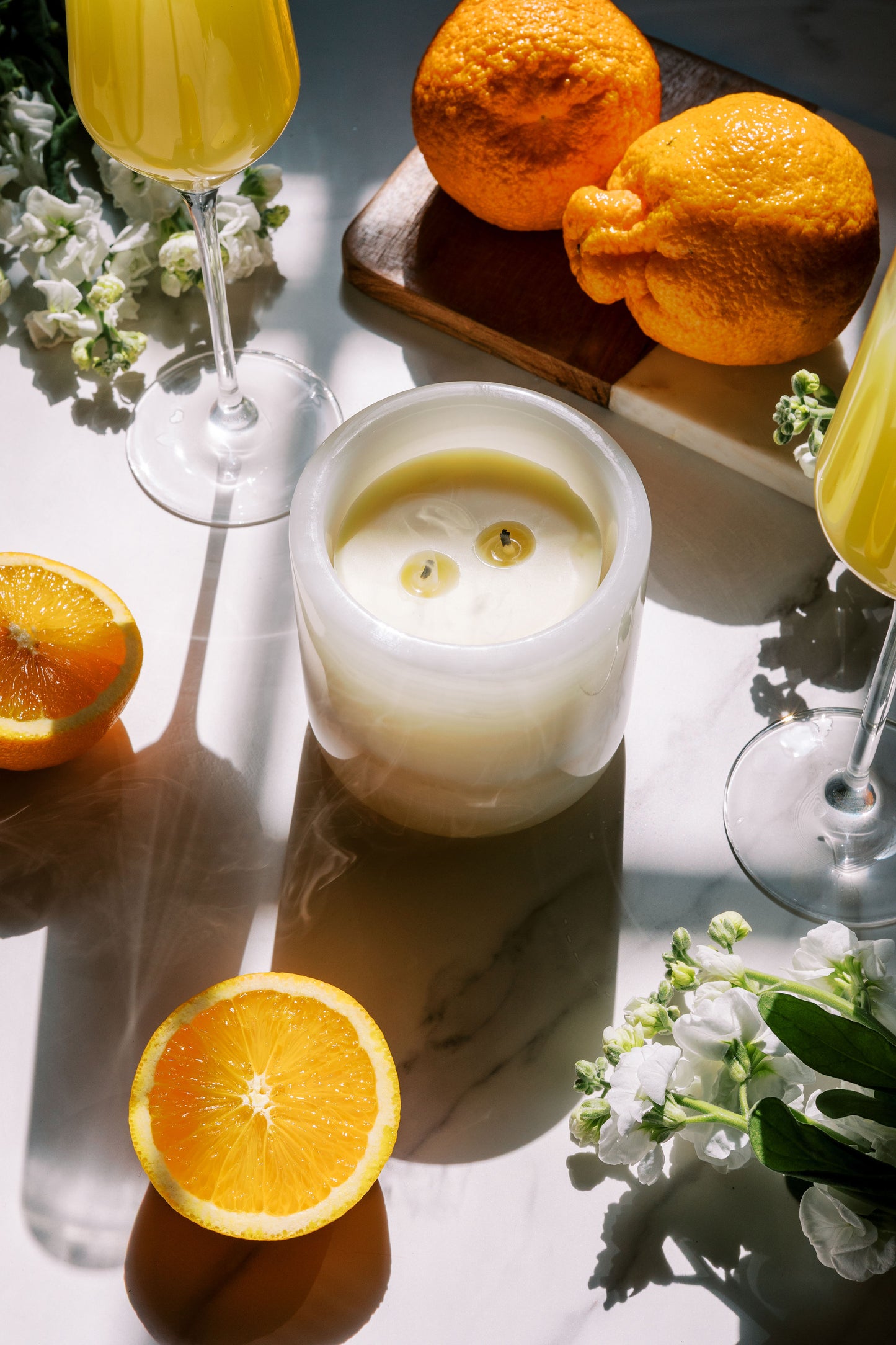 Morning Mimosa Beeswax Candle