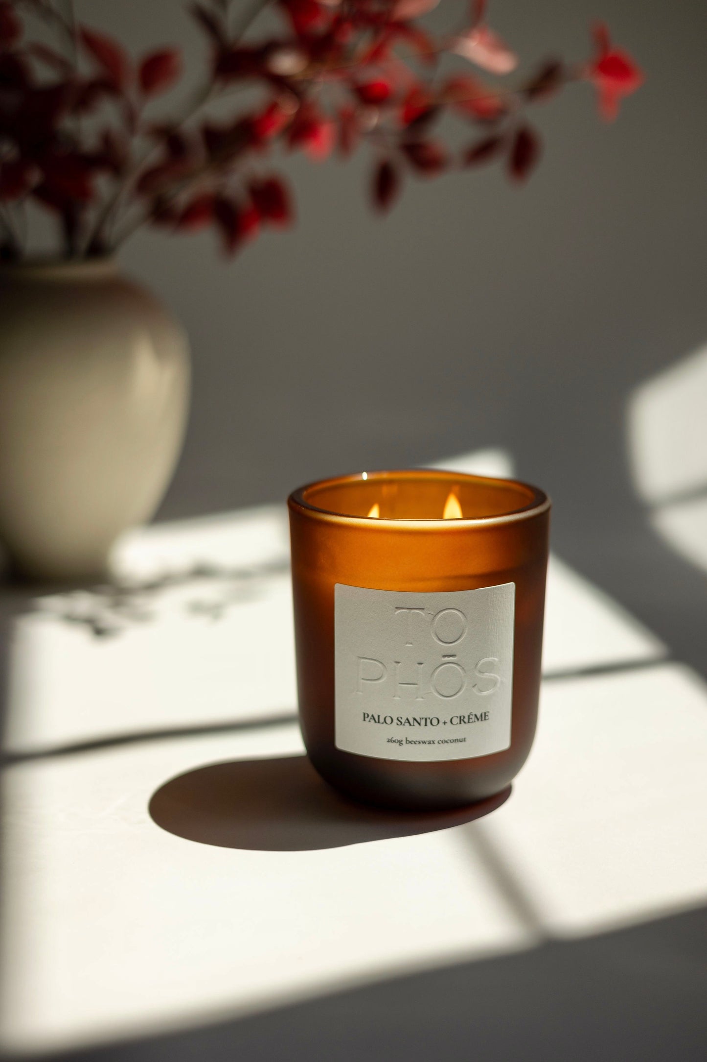 Palo Santo + Crème Beeswax Candle