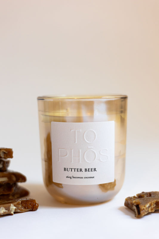 Butter Beer Beeswax Candle
