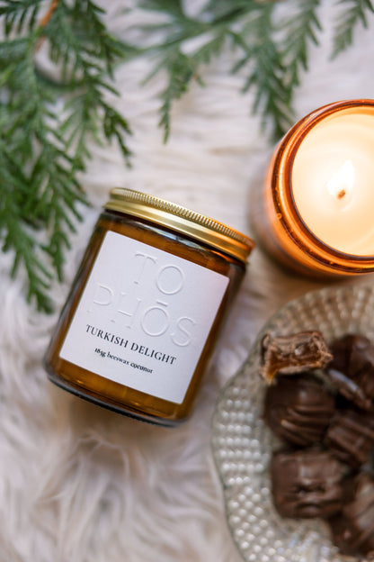 Turkish Delight Beeswax Candle