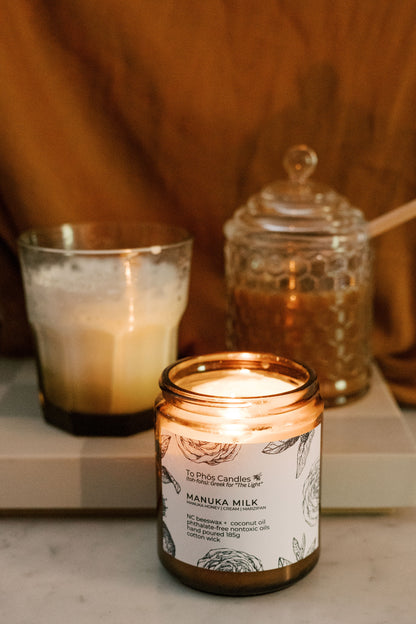 Manuka Milk Beeswax Candle