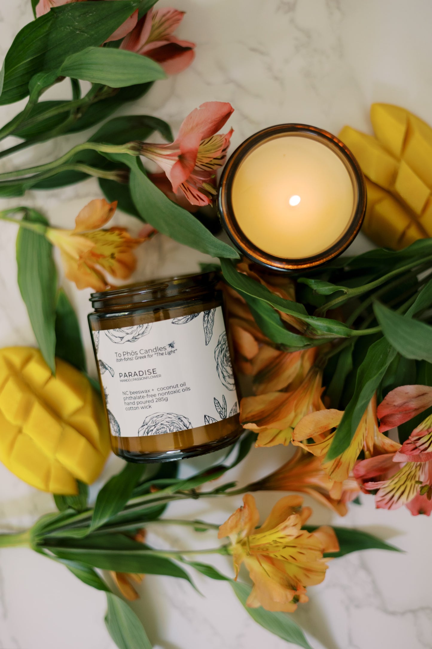 Paradise Beeswax Candle