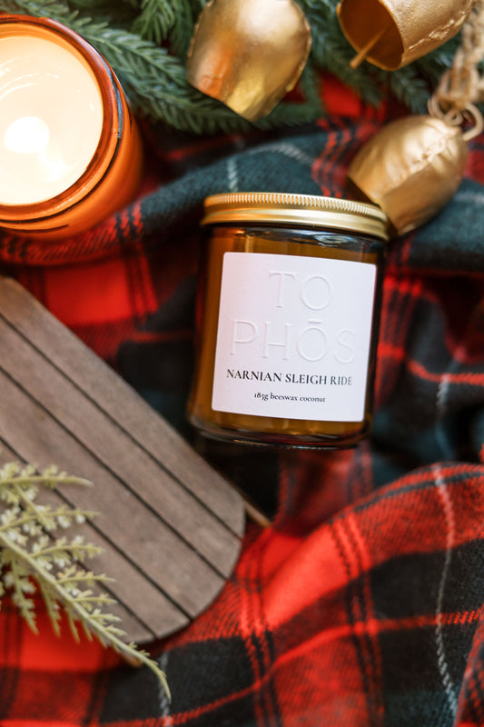 Narnian Sleigh Ride Beeswax Candle