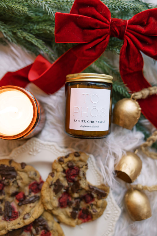 Father Christmas Beeswax Candle