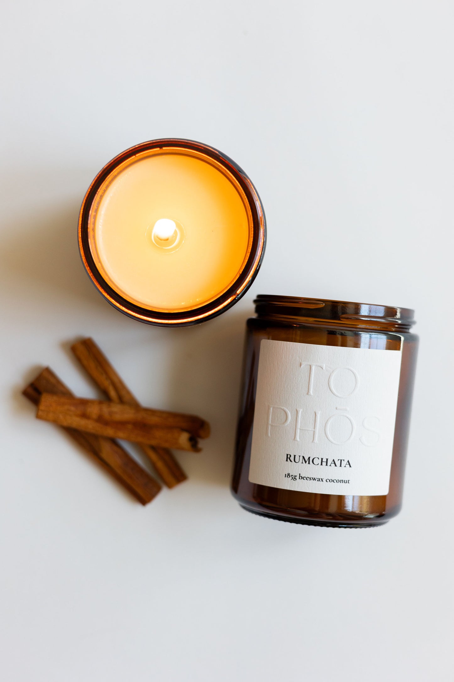 Rumchata Beeswax Candle
