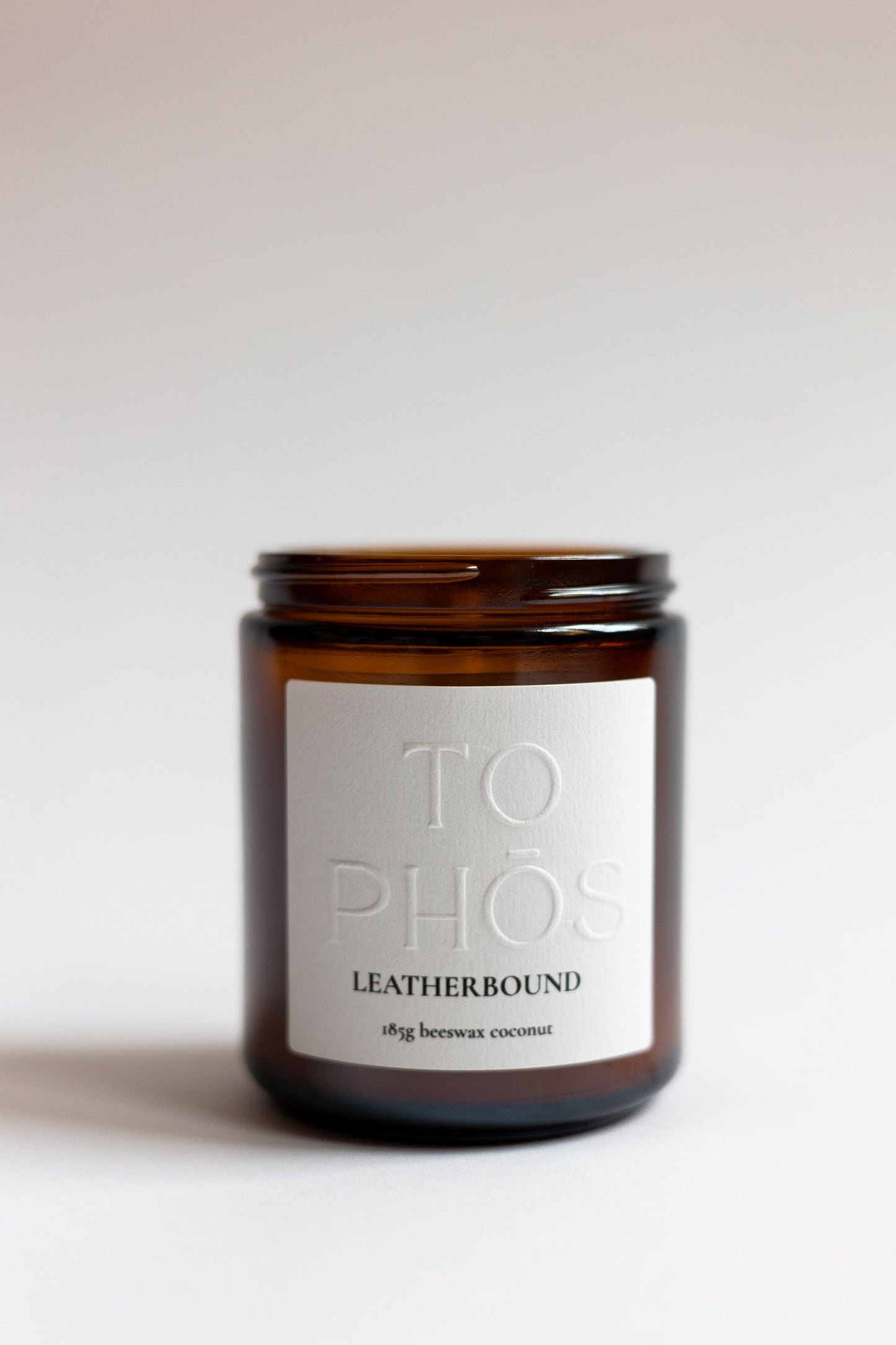 Leatherbound Beeswax Candle