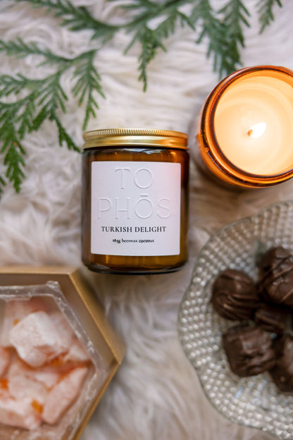 Turkish Delight Beeswax Candle