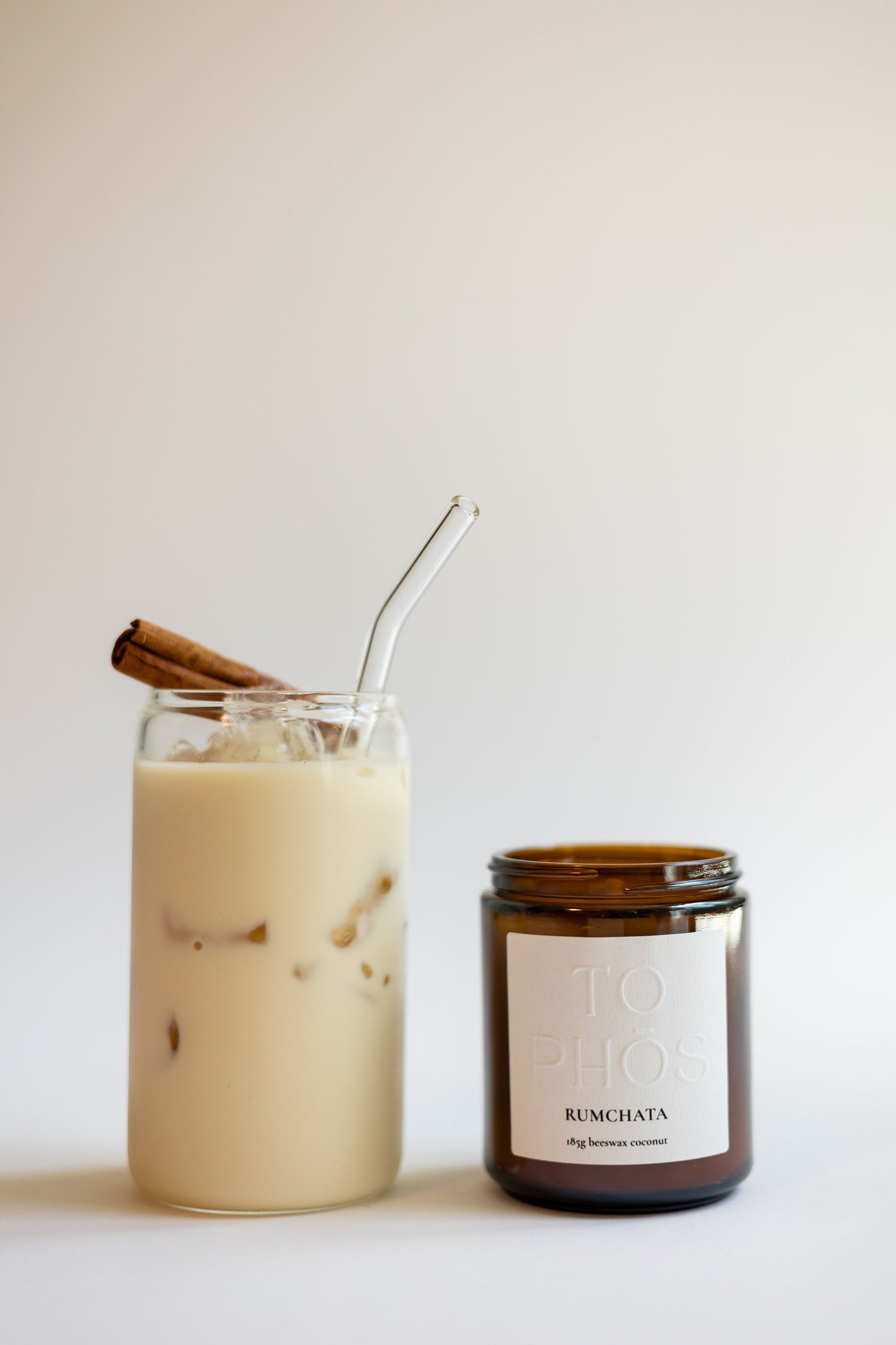 Rumchata Beeswax Candle
