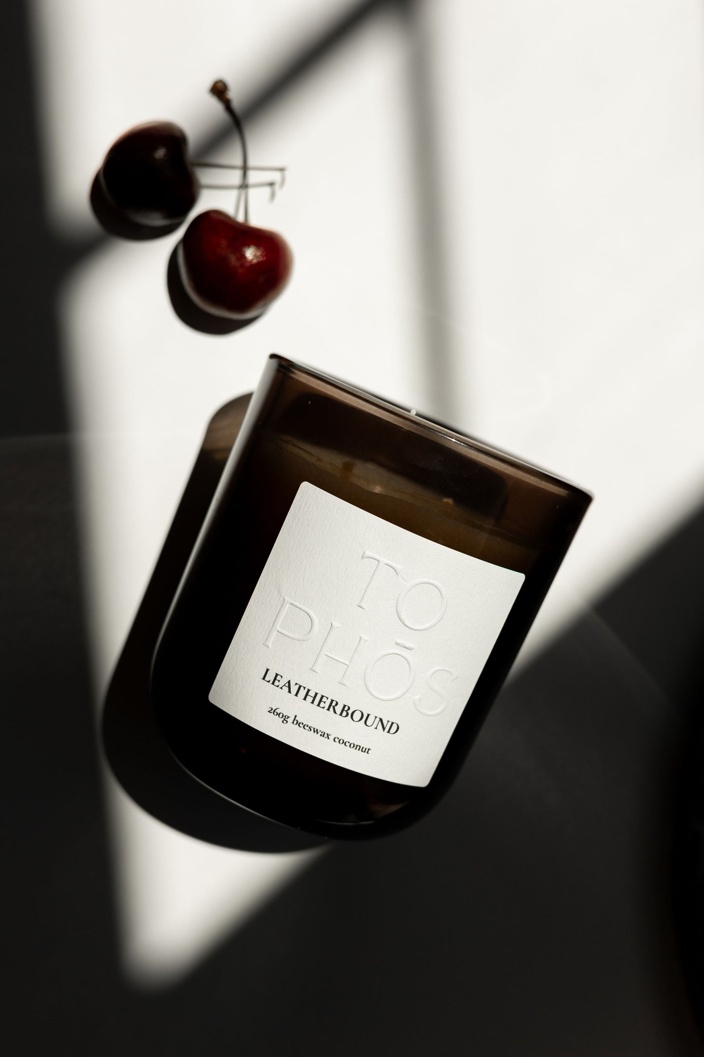 Leatherbound Beeswax Candle
