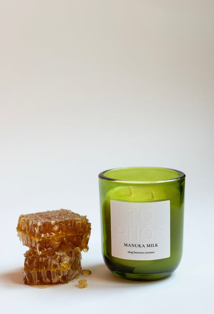 Manuka Milk Beeswax Candle