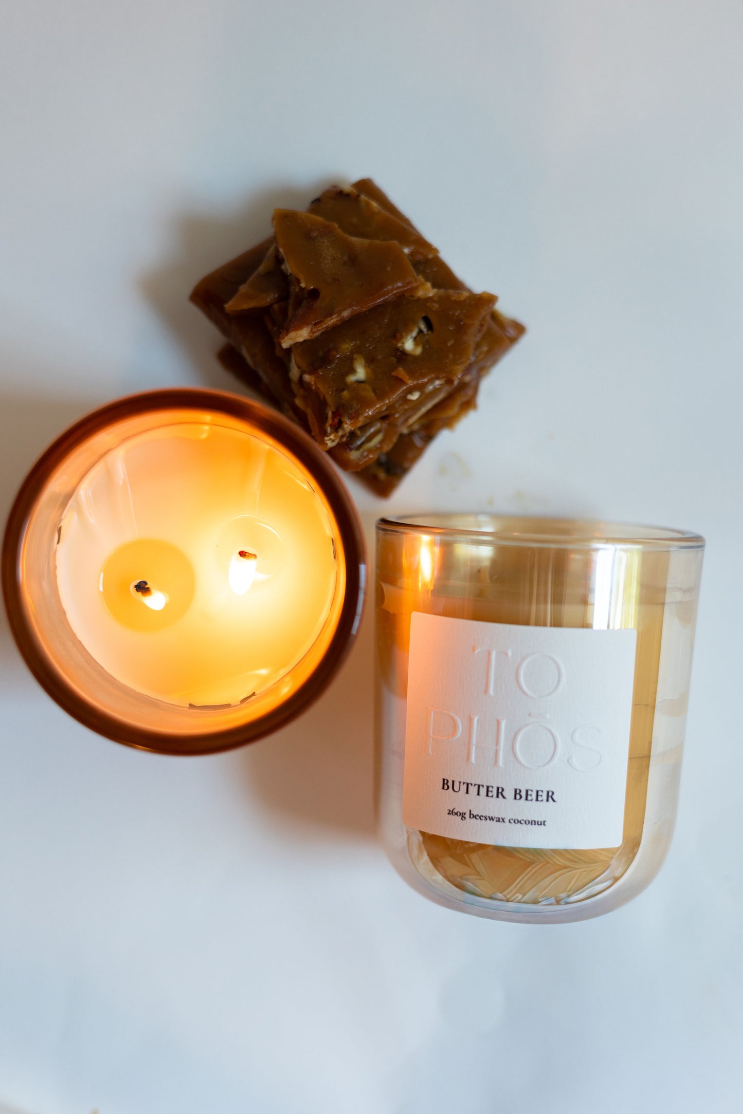Butter Beer Beeswax Candle
