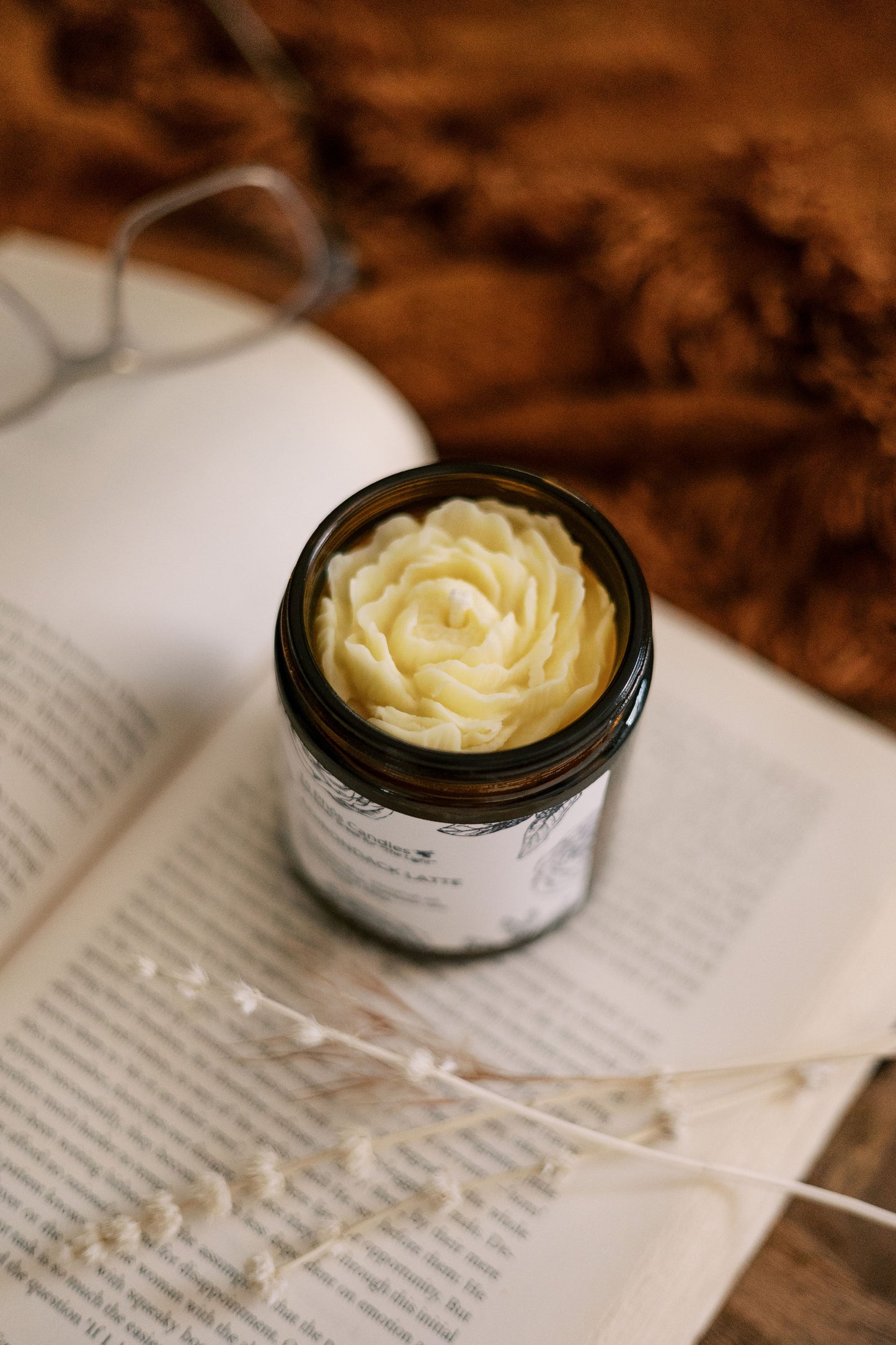 Purifying Unscented Beeswax Candle