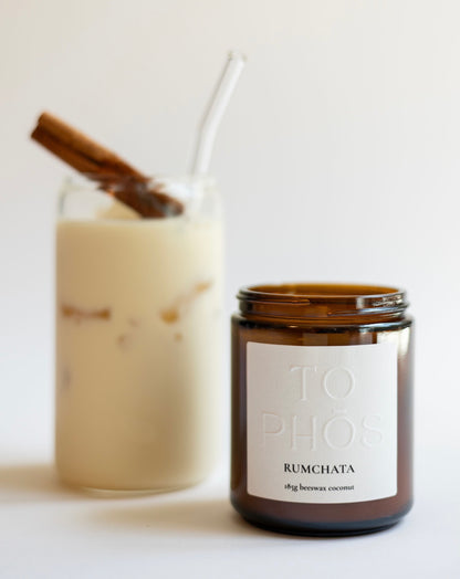Rumchata Beeswax Candle